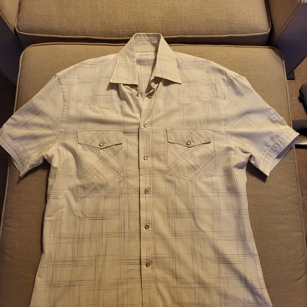 Michael Bastian White Short Sleeve Shirt